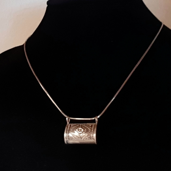 Sterling Silver Satchel Necklace